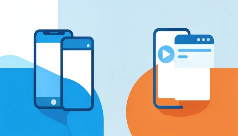 Baner przedstawiający integrację stron WWW z aplikacjami mobilnymi przy użyciu PWA, WebView i Deep Linking